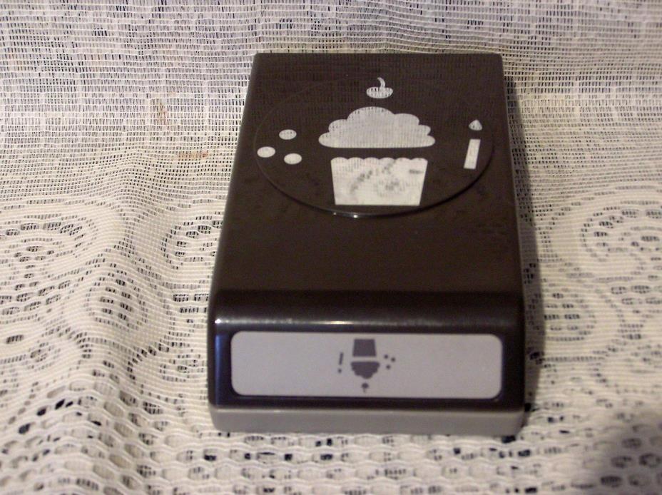 Stampin Up - CUPCAKE PUNCH - cherry, sprinkles, candle - Retired
