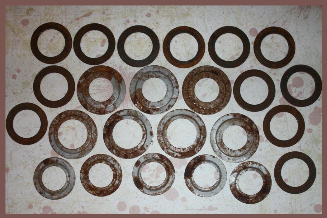 Lot of 24 Rusty Round Metal Washers