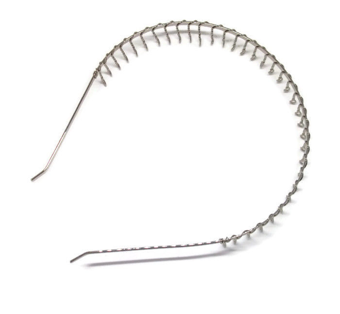 12 Silver Metal Headband Head Bulk Hair Band 17mm 11/16