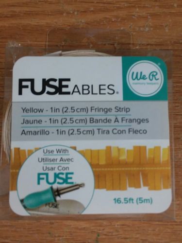 We R Memory Keepers Fuseables Fringe Tape, 16.5', Yellow