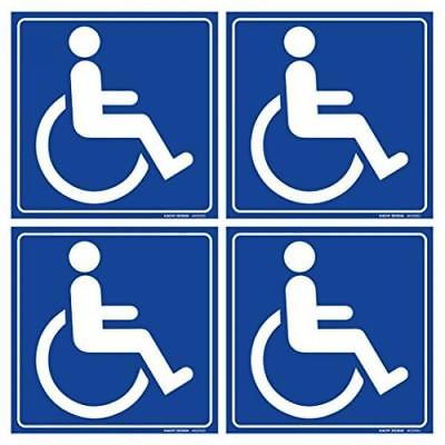 (Set of 4) Handicap / Disabled Wheelchair Accessible Sign 6