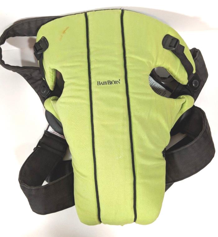 Baby Bjorn Infant Pack Carrier Lime Green AND City Black Winter Fleece Cover