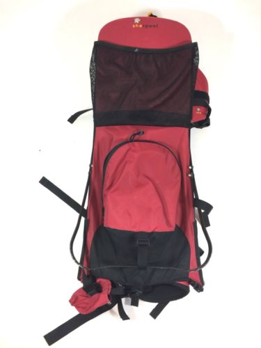 Sherpani Red Black Baby Toddler Kid Carrier Hiking Backpack