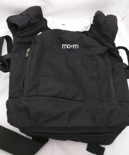 Mothers on the Move Mo+m Classic Cotton sling Baby Carrier Black backpack 3-way