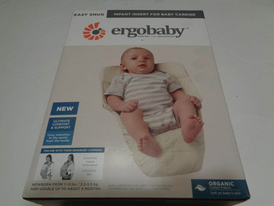 Ergobaby Easy Snug Infant Insert Ultimate Support  Mesh Cream Neutral af