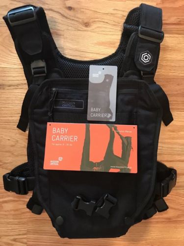 MISSION CRITICAL MILITARY TACTICAL BABY CARRIER AND DAYPACK ZIP BUNDLE (BLACK)
