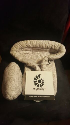 NIB Ergo Baby Original Cotton Infant Insert Grey Up To 6 Months