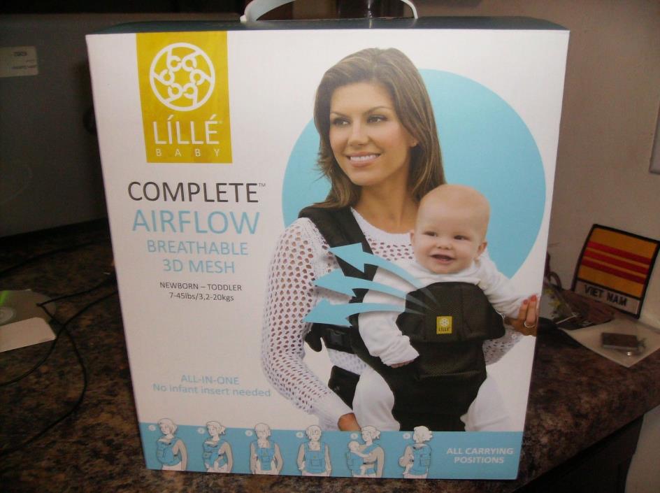 LiLLEbaby  - Complete airflow baby carrier, Breathable 3D mesh 6 in 1 black