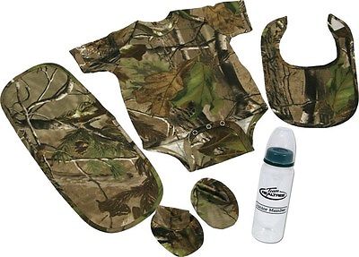 Camo Baby Combo! 5 pc Outfit for infants Rivers edge Camouflage 1542