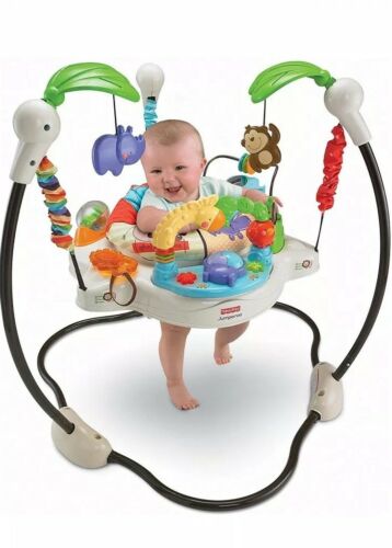Fisher Price Baby Jumperoo Luv U Zoo Jumping Seat Toy Activity Center- Used
