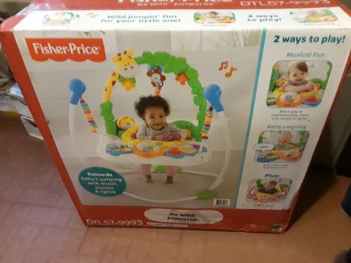 FISHER PRICE JUMPER GO WILD JUMPEROO Baby Toddler Music Lights Sounds Fun Play