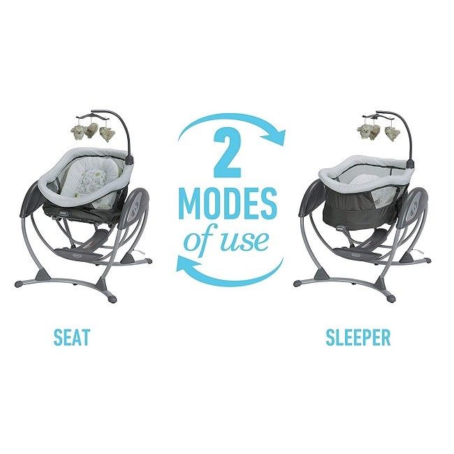 Baby Gliding Swing Sleeper Home Nursery Supports Recline Melodies Dreamglider