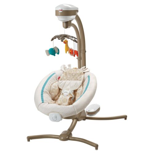 Fisher-Price Soothing Savanna Cradle n Swing NIB