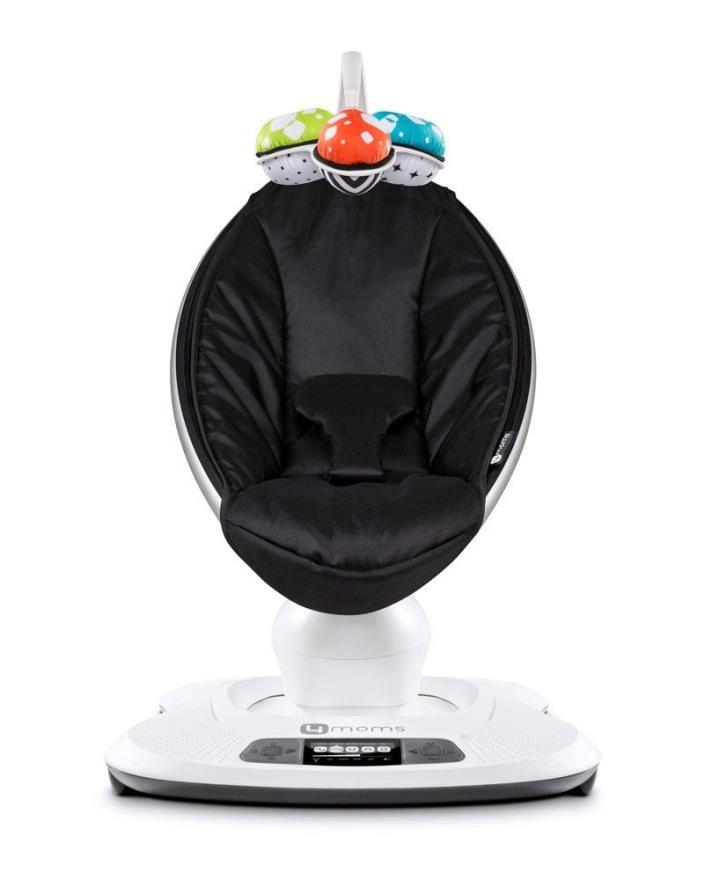 Brand New 4moms mamaRoo 4.0 Baby Swing Infant Seat Rocker Bouncer Black Btooth