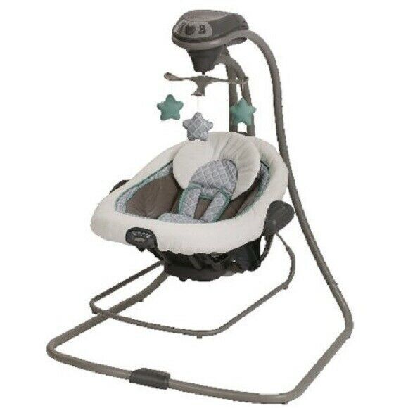 GRACO DUET CONNECT LX BABY SWING & BOUNCER, MANOR 1893831 *DISTRESSED