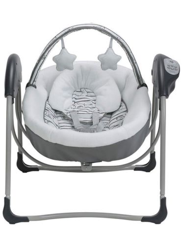 Ingenuity Cozy Bear Portable Baby Swing. 6 Speed.