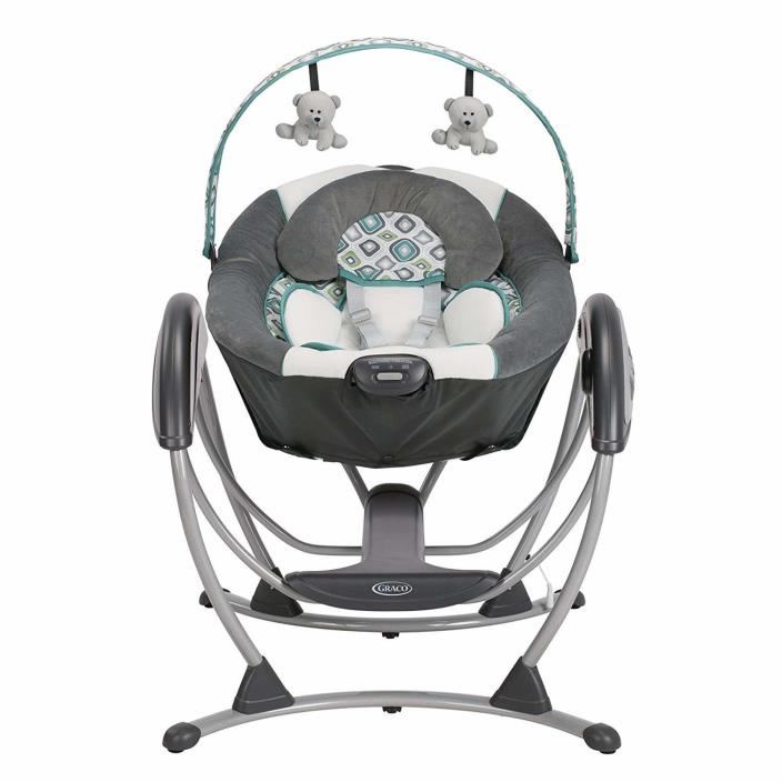 Graco Baby Gliding Swing Gentle Calming Nursery Glider Infant Sleep Rocker Seat