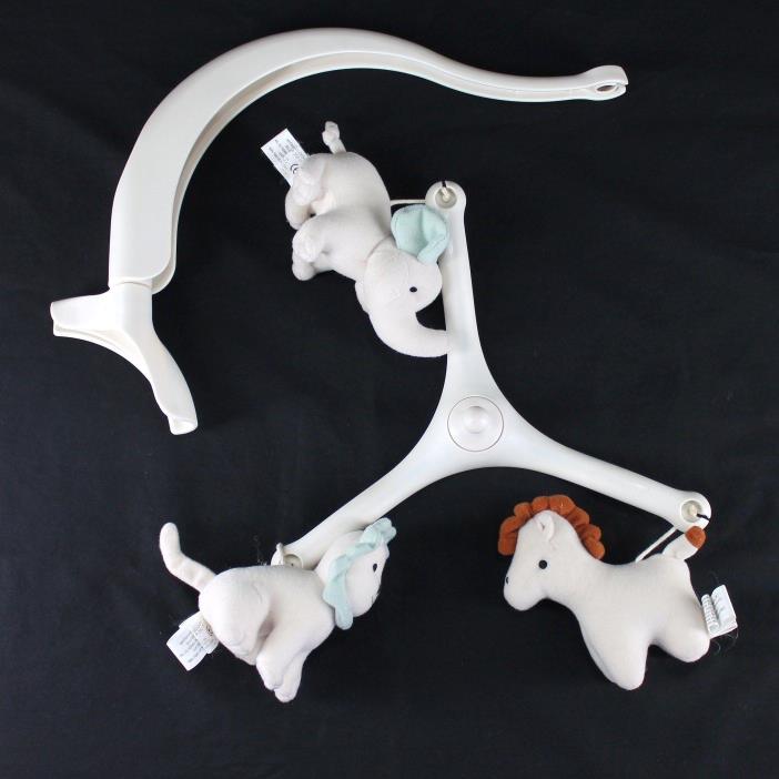 Graco Baby Swing Replacement Mobile Ivory Zoo Animals Arm Toy Hanger