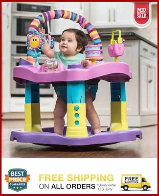 Evenflo Exersaucer Kids Activity Center Bounce And Learn Sweet Tea Party New