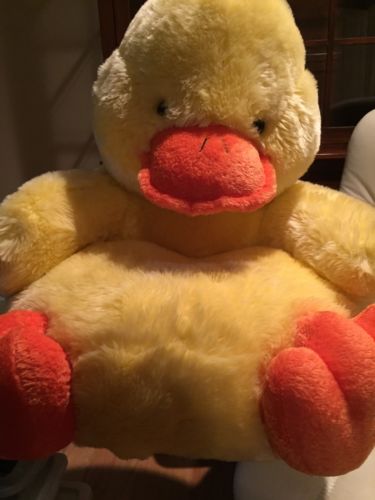 Stuffed Animal Seat- Super Soft, But Firm, Lifelike Super Cute Ducky Seat