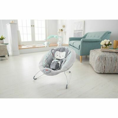NEW FISHER PRICE SWEET SURROUNDING MONKEY DELUXE BOUNCER TEAL/GRAY