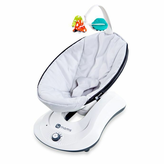 4 MOMS MAMA ROO 4 BOUNCING VIBRATING SEAT   NEW IN BOX    CLASSIC GREY