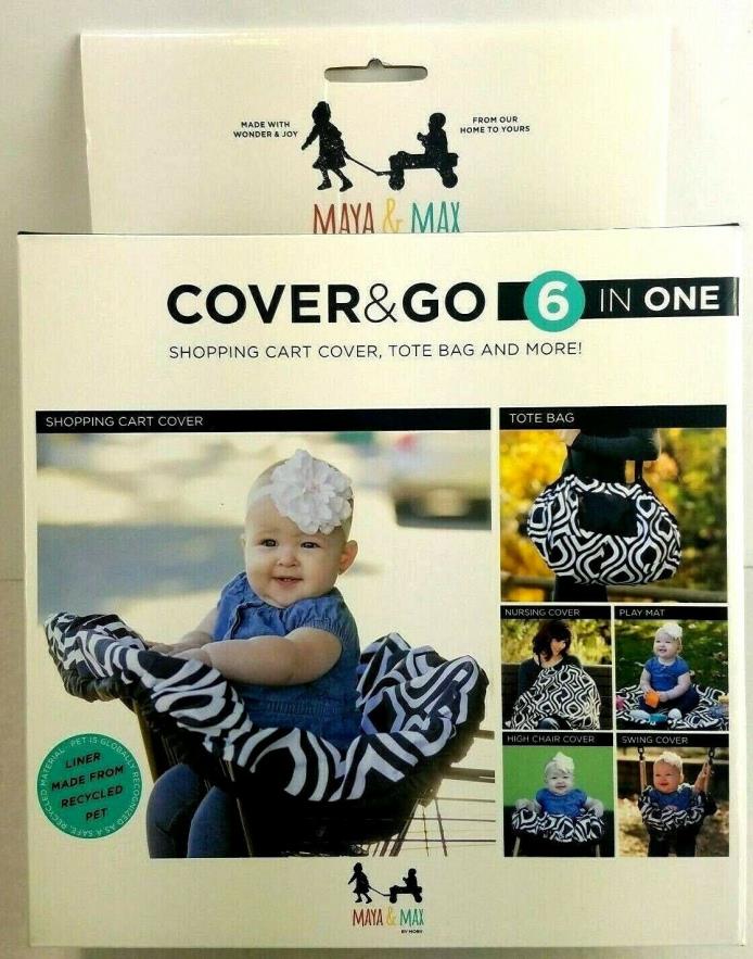 Shopping Cart Nursing Cover Tote & More Maya & Max 6 in 1 Cover & Go All In One