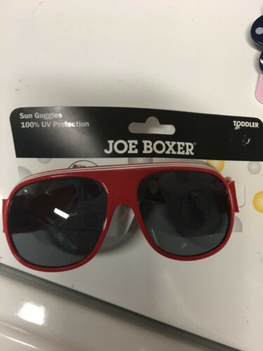 New JOE BOXER TODDLER RED FRAME UV PROTECTION SUN GOGGLES