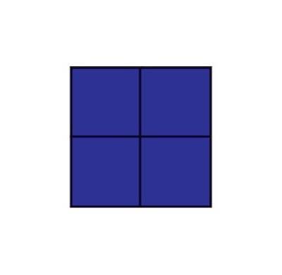 Square Panel Mat in Blue [ID 75732]