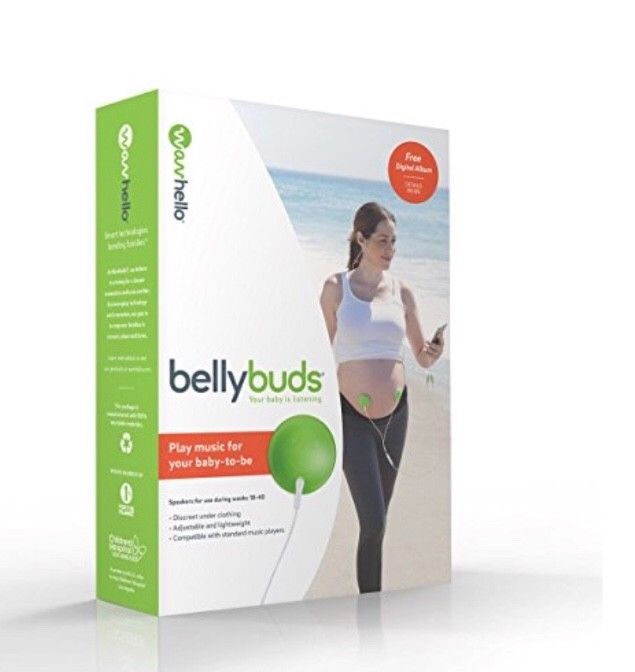 BellyBuds Pregnancy Baby Headphones by Wavhello | Prenatal Baby Bump Bellyphones