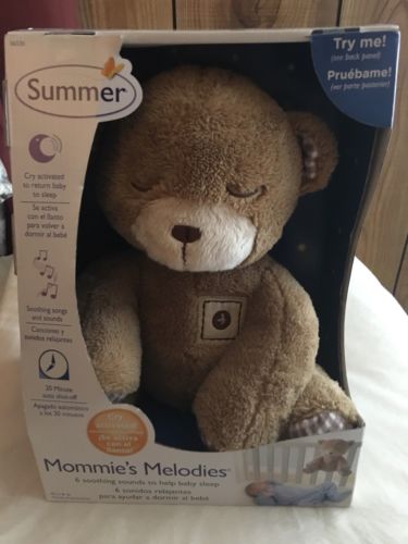 New Teddy Bear Summer Infant Mommies Melodies Soother And Sound Machine Baby
