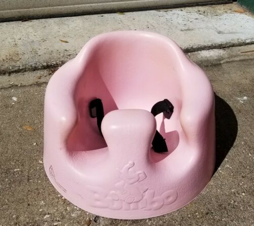 PINK BUMBO BABY SEAT WITH SAFETY STRAPS