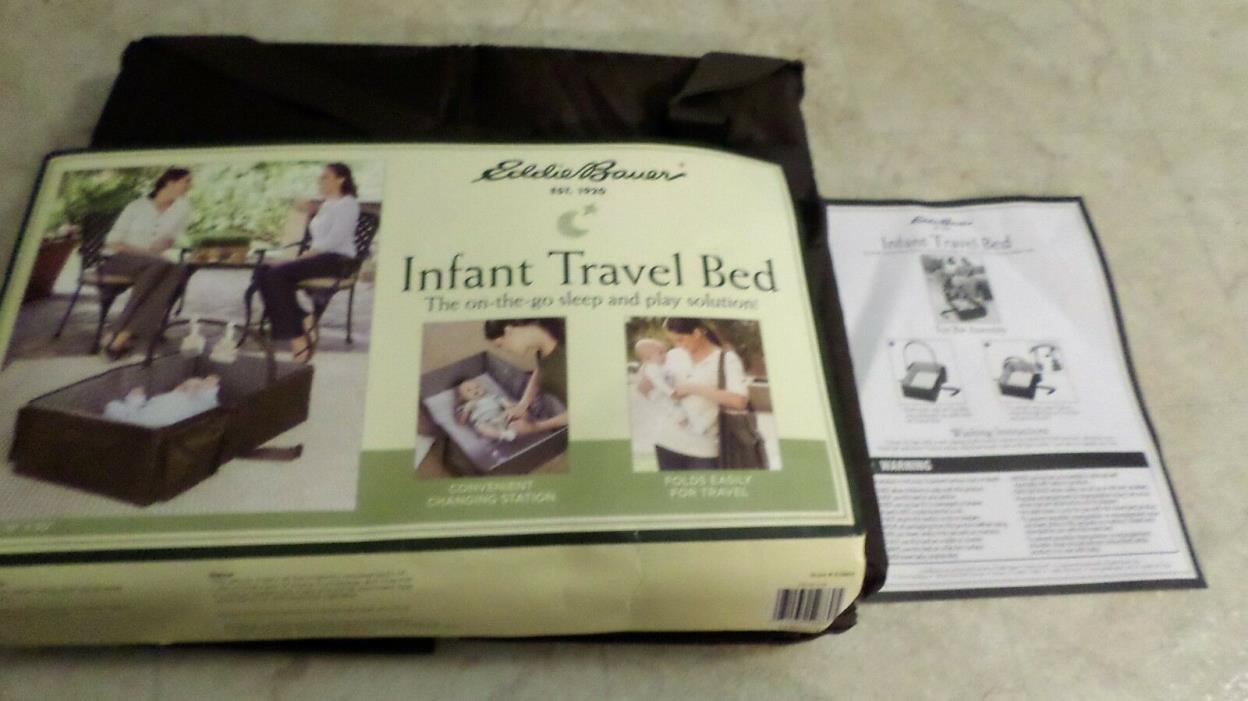 Eddie Bauer Infant Travel Bed Portable Collapsible Bed Bassinet Change Table