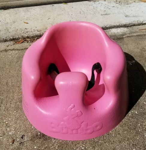 MAGENTA HOT PINK BUMBO BABY SEAT WITH SAFETY STRAPS