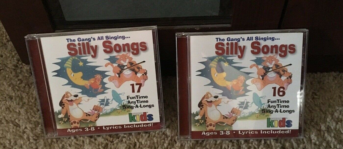 The Gang's All Singing Silly Songs disks 1 and 3 songs for toddlers wonder kids