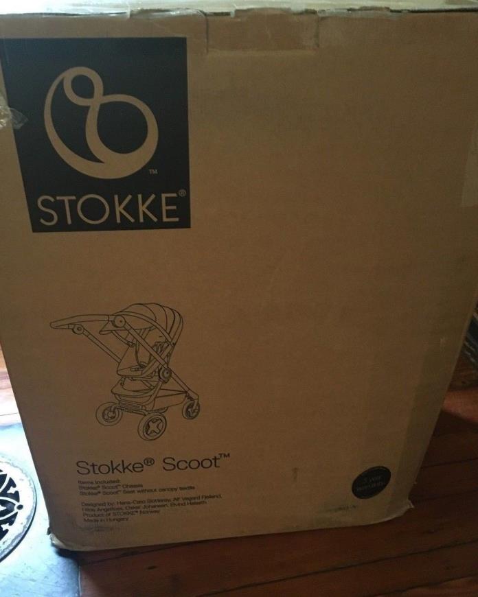 Stokke Scoot Baby Stroller - Black Melange - NEW IN BOX