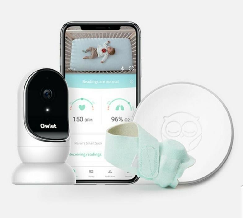 New Owlet Smart Sock 2 Baby Monitor + Camera Bundle