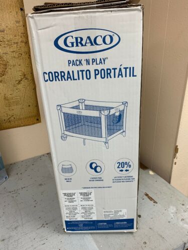 Graco Pack N Play Portable Playard Toy Bar Easy Fold  in Stratus Collection