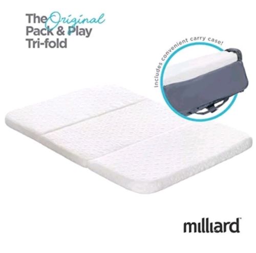 Milliard Pack and Play Mattress, Conveniently Folds Into Bonus Carry Bag