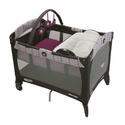 Baby Playard Bassinet Newborn Infant Nursery Crib With Changing Table Portable