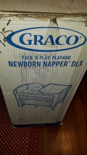 Graco Pack N Play Quick Connect Portable Napper Deluxe With Bassinet Purple-Gray