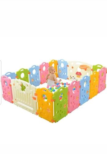 Playpen Activity Center for Babies and Kids - Multicolor 16-Panel Set Play Yard