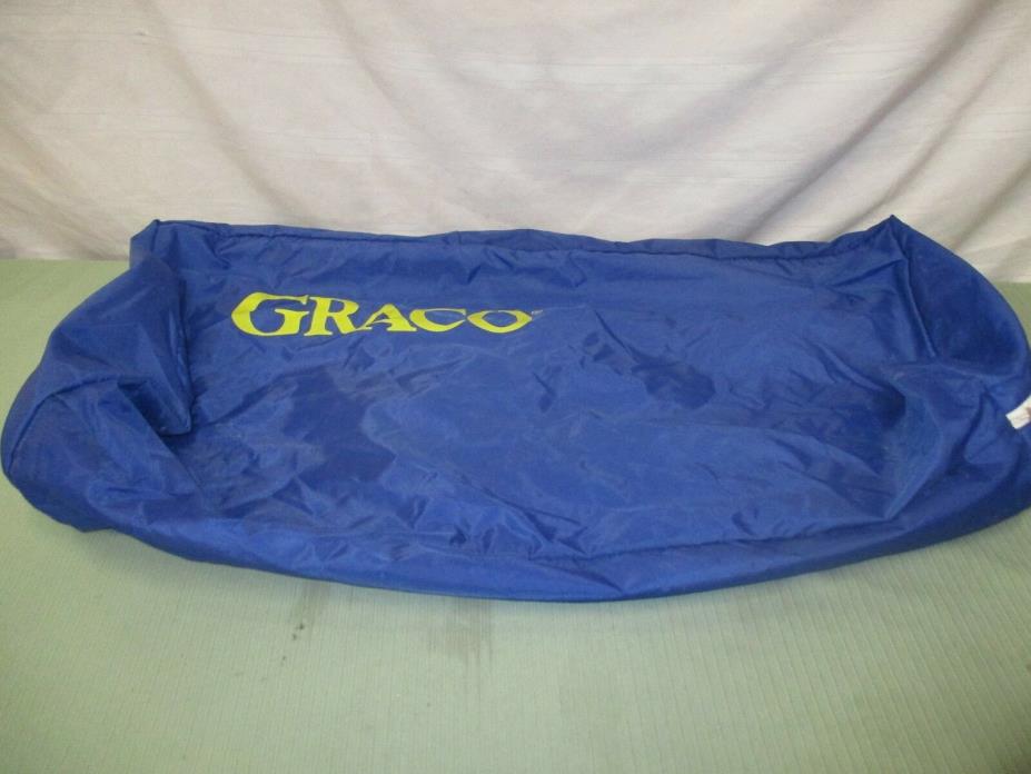 Graco pack n play carrying bag blue replacement zip up storage yellow letters