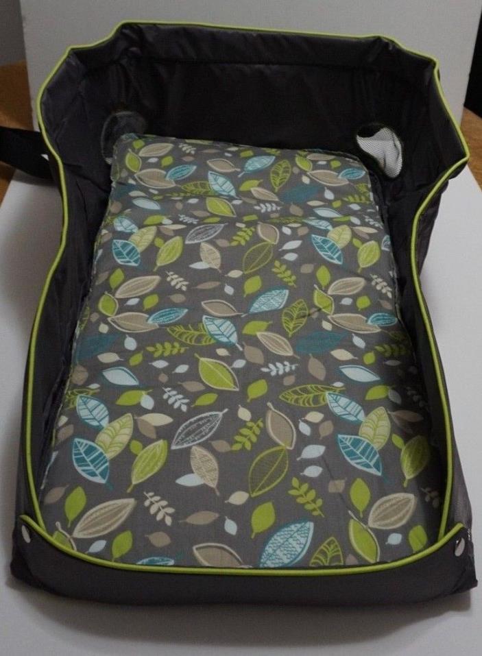 Eddie Bauer First Adventure Infant Travel Bed - Grey & Bright Green