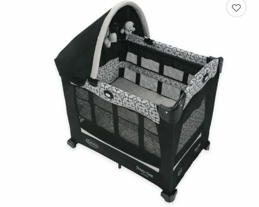 Travel Lite Crib with Stages in Sutton and 2-level Bassinet Height Adjustment