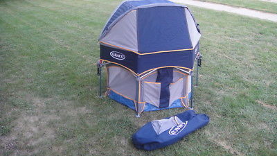 RARE GRACO SPORT PACK N PLAY PLAYYARD W CANOPY