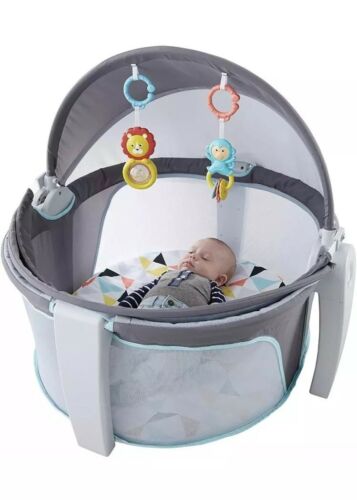 Fisher-Price On-The-Go Baby Dome, White, Gray, Brand New, Free Shipping!