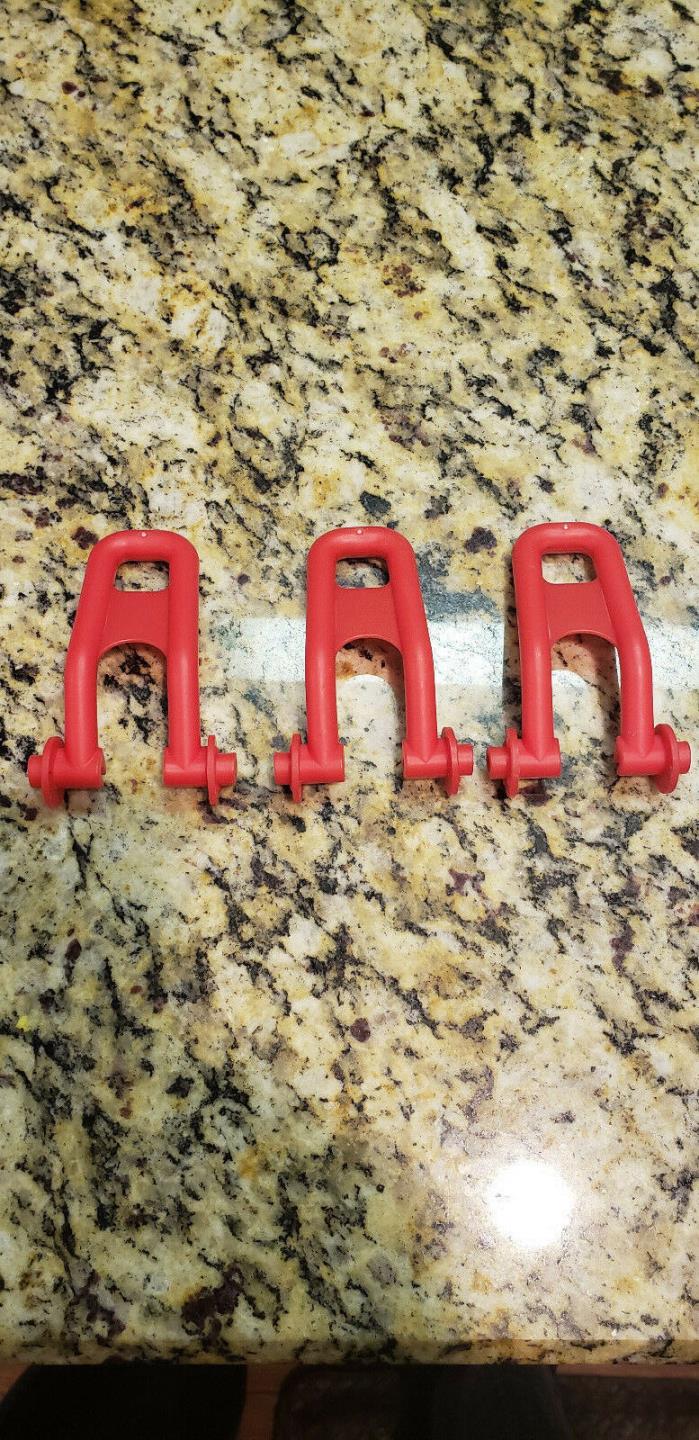 OEM Evenflo Exersaucer Red Stabilizer Brakes Prop Feet Set 3 Replacement Part