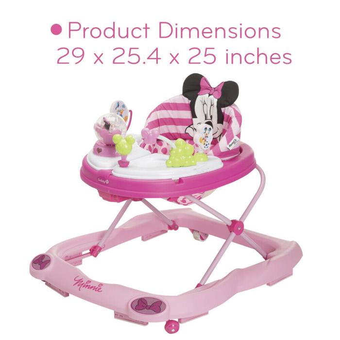 Disney Baby Music & Lights™ Walker with Activity Tray, Minnie Dotty