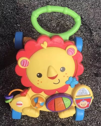 Fisher Price Musical Lion Walker Activity Toddler Baby Development Push